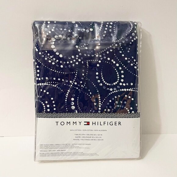 Tommy Hilfiger Cotton Tablecloth Oblong 60" x 120" - Picture 9 of 15